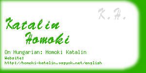 katalin homoki business card